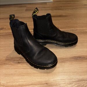 Black Leather Chelsea Boots Doc Martins